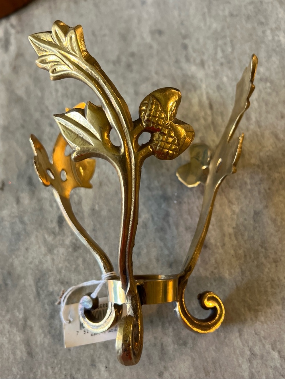 Source Unknown Gold Leaf Decorative Stand - Picture 2 of 7